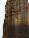 SWAYING 25 Fall/Winter Collection: Woolen A-line skirt with tie-up detail and gradient design SW-SW25AW3B08C1S2-HZ (Yellow-Brown)